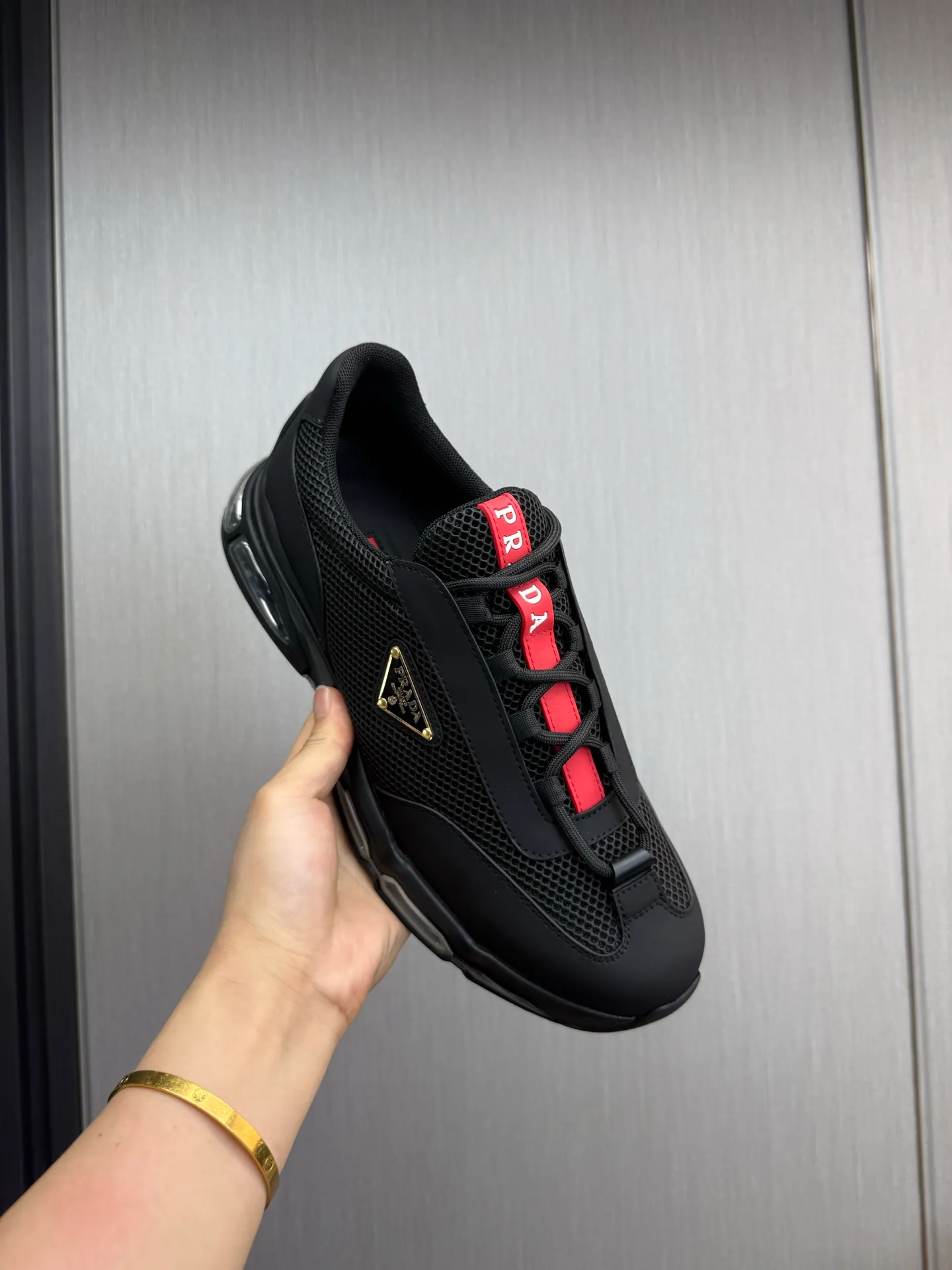 Men's shoes 💰660💰 [PRADA] Men's shoes are popular in the counter, high-quality shipments ✔️Official website synchronization, original imported cowhide with comfortable mesh + cowhide lining, 1⃣️:1⃣️reproduction, original factory air-cushioned original sole, 38-45